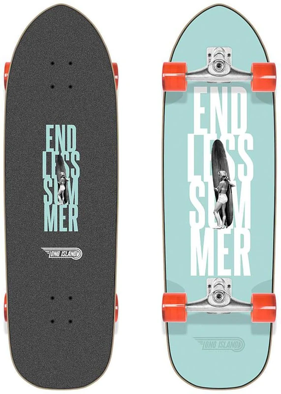 Long Island Endless Summer 32x9.6"x16.5" Surfskate Board, Adults Unisex, Multicolor (Multicolor), One Size