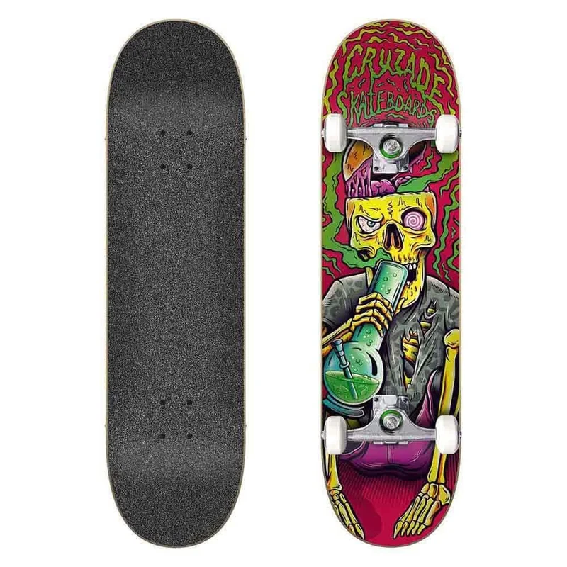 Cruzade Bongo Skull 8.0"x31.85" Complete Board, Adults Unisex, Multicoloured (Multicoloured), One Size - Image 1