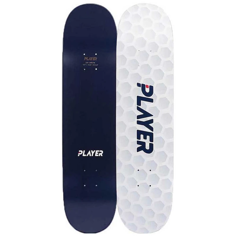 Player Augusta 7.87"x31.81" Deck Longboard, Adults Unisex, White (White), One Size