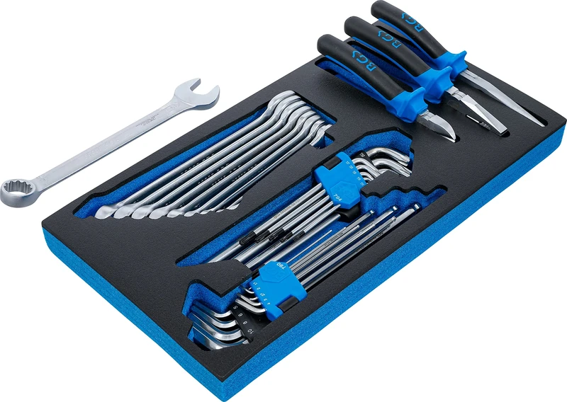 BGS 2002-8 | Foam Tray for BGS 2002 | Combination Wrenches, Pliers and L-Type Wrenches | 31 pcs.