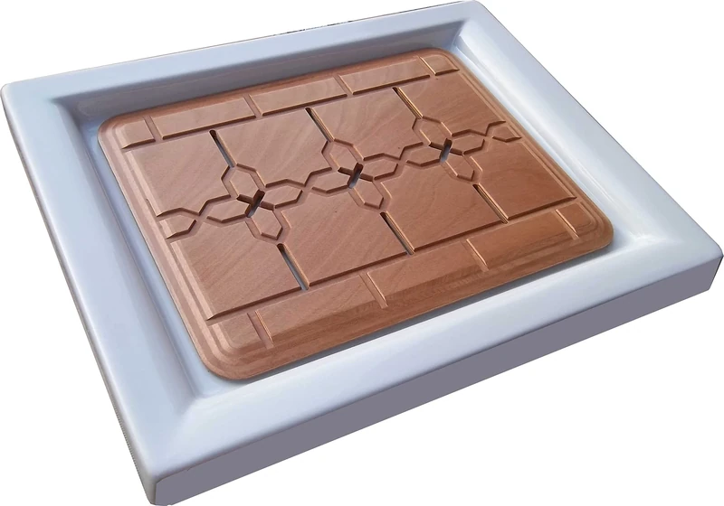 Castelmerlino 160 Latif File Shower Foot, Natural