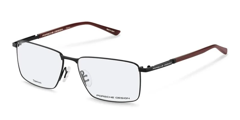 Porsche Design P8729 a black, red, Eyeglass frames, 57-15-145, Standard