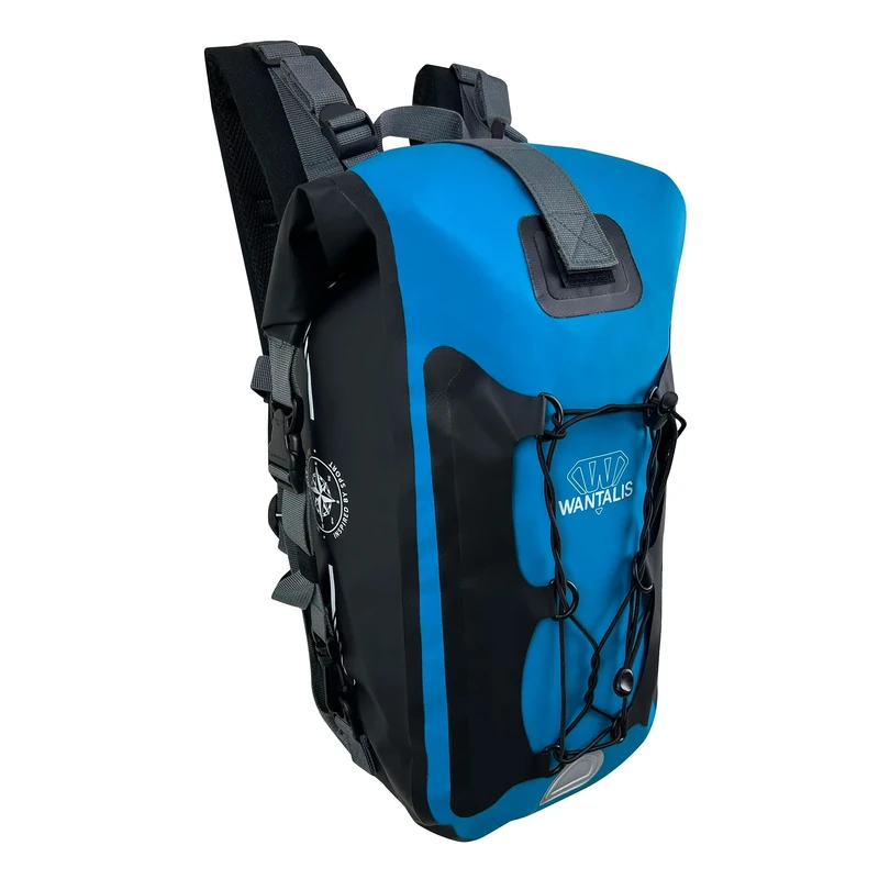Wantalis Lagoon+ Waterproof Backpack, Blue and Black, (25 L) EU