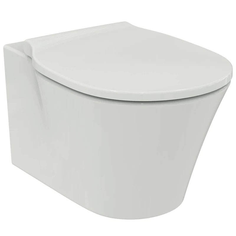 Ideal Standard Connect Air T542301 Toilet Package Wall-Mounted Flush Toilet with Innovative AquaBlade Flushing Technology Including Soft Close Toilet Seat White