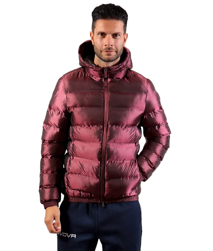 Givova Master Short Down Jacket, Maroon, L
