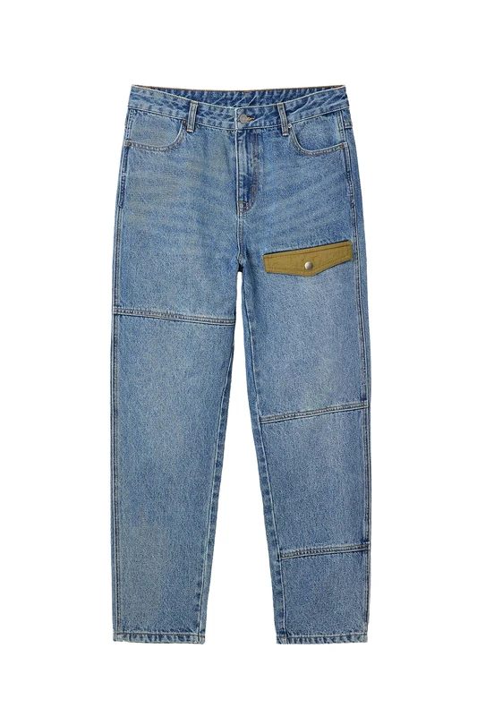 Desigual Men's Spike 5005 Denim Raw, Blue, 34