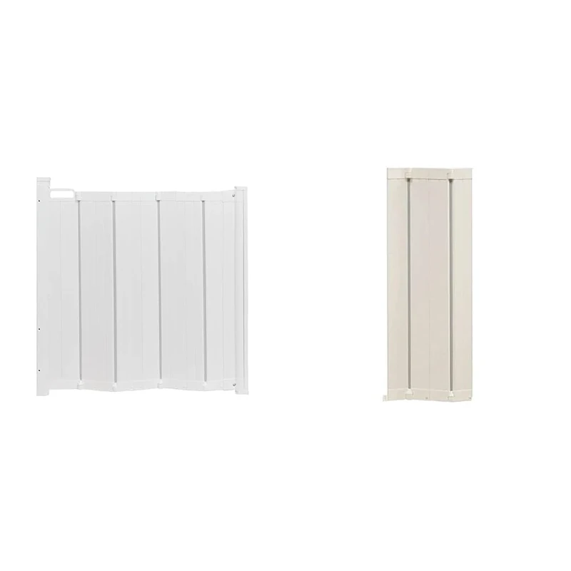BabyDan 60214-2400-12-75 Guard Me Auto Retractable Safety Guard White - Fits Opening 55cm - 89cm & Guard Me Easy Fit Extension Kit, Will Extend Guard Me Safety Baby Stair Gate by up to 24cm / 9inches