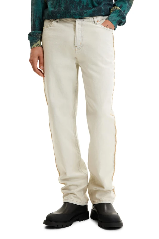 Desigual Men's Denim_ROC 1001 Raw, White, 32