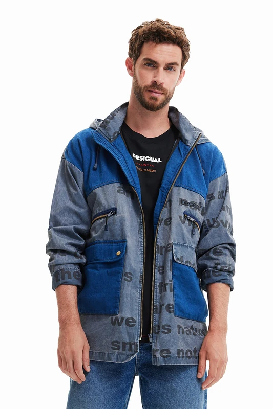 Desigual Men's Chaq_anikin 5039 Artico Blue, L - Image 1