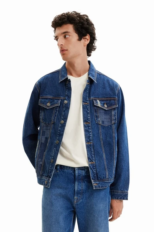 Desigual Men's Chaq_yumalay 5127 Estado, Blue, XXL