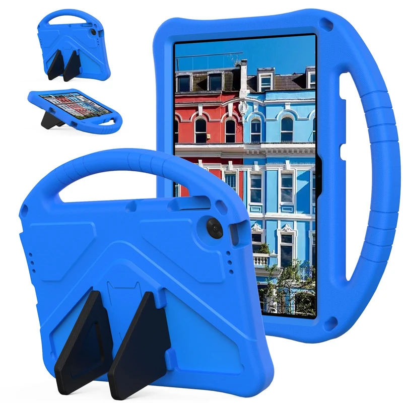 YRH for Lenovo Tab TB311FU 10.1 inch Case 2025, Kids EVA Shockproof Handle Stand Cover for Lenovo TB311XU 10.1'', Blue