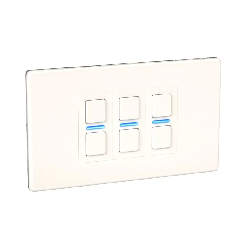 Lightwave LP23WHMK2 Smart Dimmer with Energy Monitoring, 3 Gang, White Metal - Works with Alexa, Google Assistant, HomeKit. iOS & Android Compatible