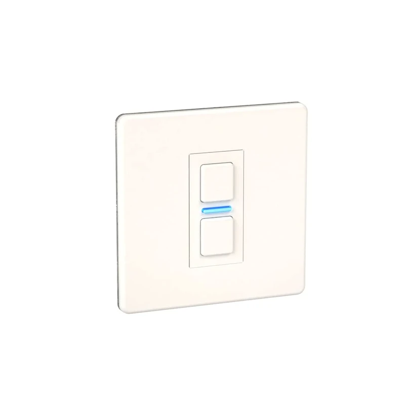 Lightwave LP21WHMK2 Smart Dimmer with Energy Monitoring, 1 Gang, White Metal - Works with Alexa, Google Assistant, HomeKit. iOS & Android Compatible