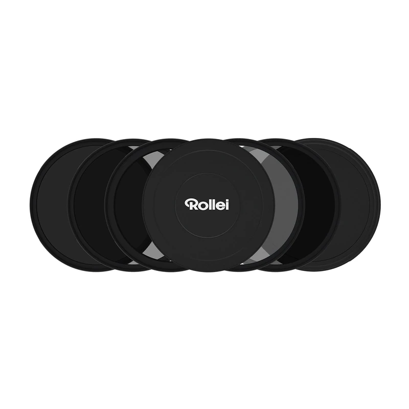 Rollei F:X Pro Mark II Magnetic ND Round Filter Set 62 mm Rollei Magnetic Filter/Grey Filter Set Consisting of CPL, ND8, ND64, ND1000 and Magnetic Base Ring Ideal for Long Exposure