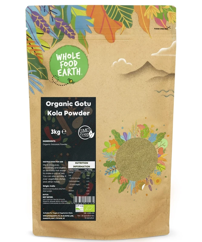 Wholefood Earth Organic Gotu Kola Powder - 3 kg