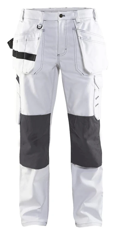 Blaklader Trousers Brand Model Painter's Trousers White/Grey