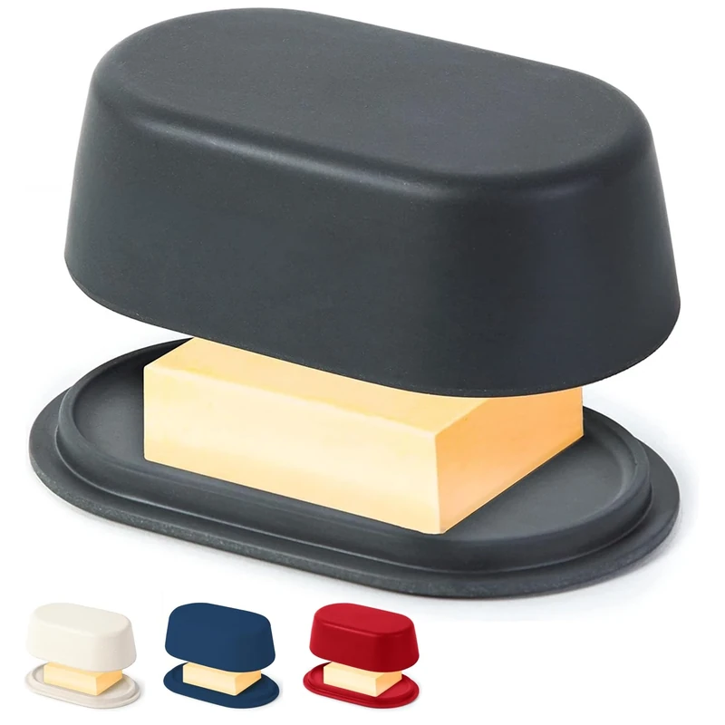 Cooler Kitchen Butter Dish - Dishwasher Safe Lid - Fits Euro Butter