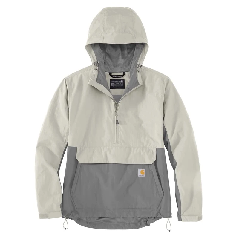 Carhartt Rain Defender Loose Fit Lightweight Packable Anorak Women White XS