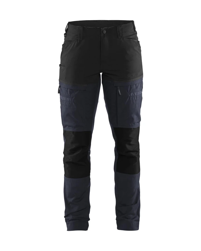 BLAKLADER Women's Elasticated Trousers, Blue/Black, XL