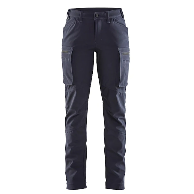 BLAKLADER Women's Softshell Winter Trousers, Blue, M