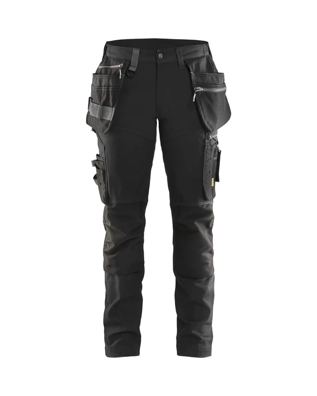 BLAKLADER Women's Work Trousers with Elasticated Waistband, Black, M
