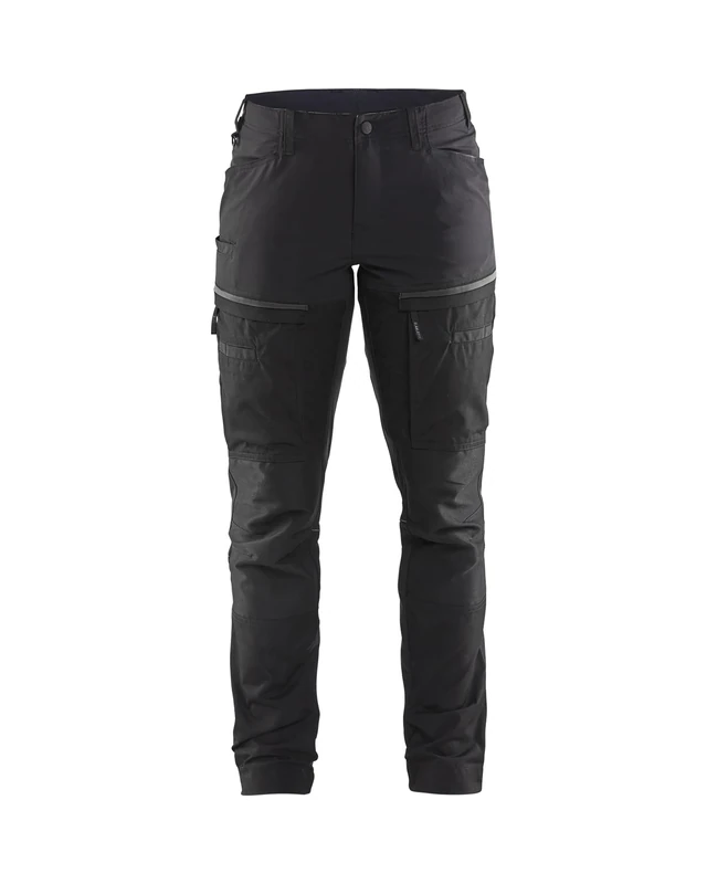 BLAKLADER Women's Service Elasticated Trousers, Grey/Black, XL