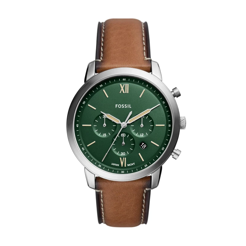 Fossil Neutra Men's 44 MM Brown Stainless Steel Watch, FS5963