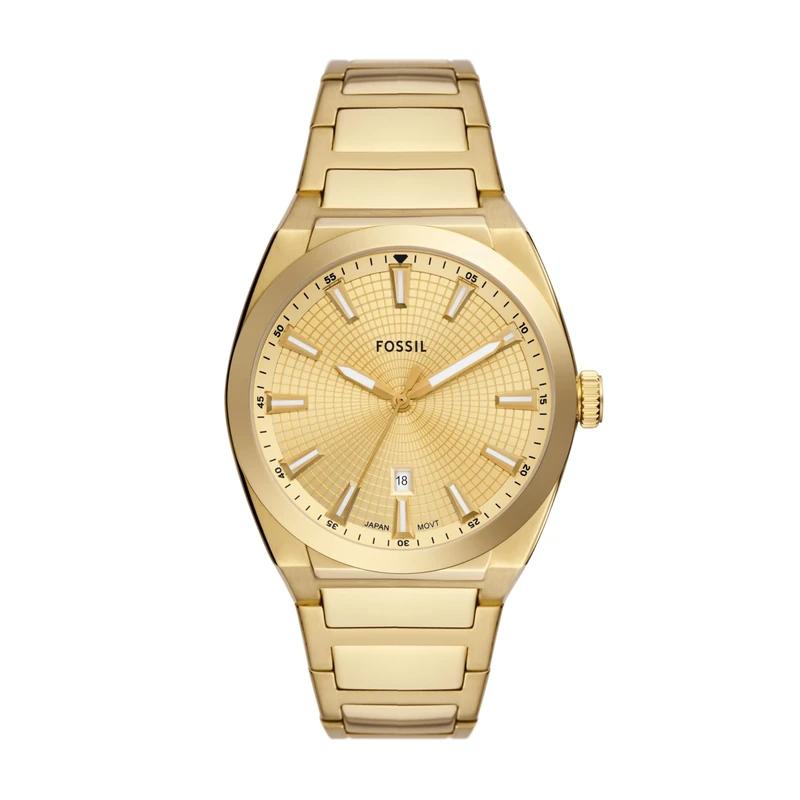 Fossil Everett Men's 42MM Gold-Tone Stainless Steel Watch, FS5965