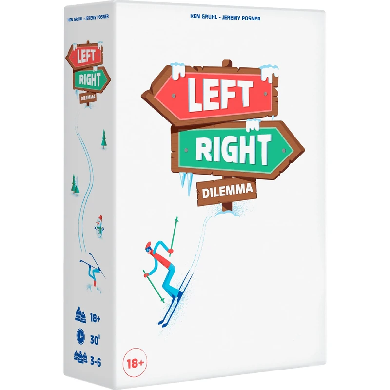 Cojones | Left Right Dilemma | Adult Party Game | Ages 18+ | 3-6 Players | 30 Minutes Playing Time
