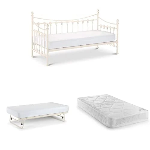Julian Bowen SET OF VERSAILLES DAY BED &TRUNDLE & 2 PREMIER 90CM MATTRESS