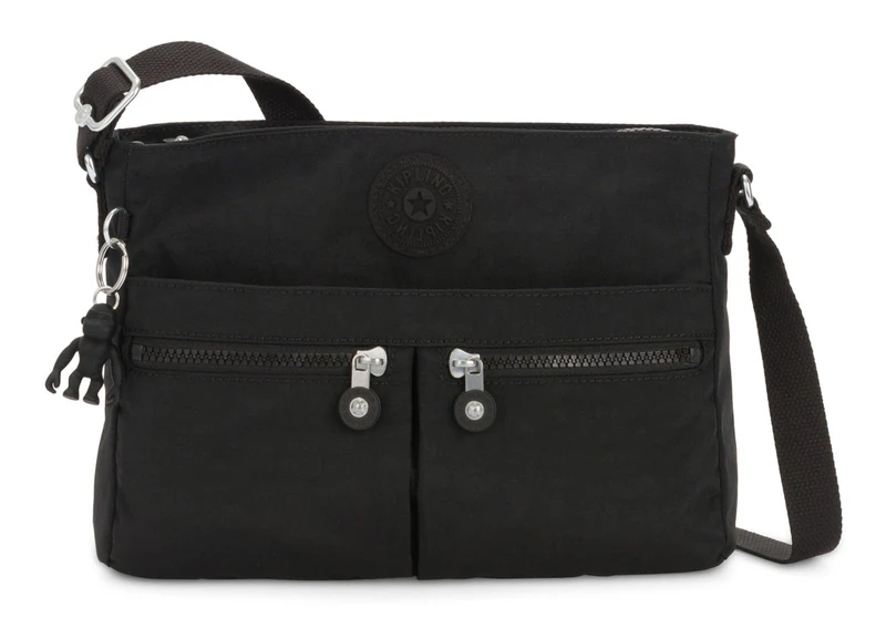 Kipling New Angie Small Crossbody, Black Noir (Black) - Random Monkey