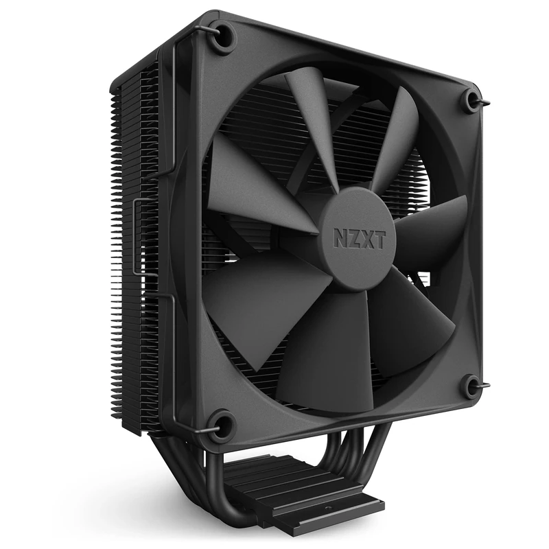 NZXT T120 CPU Air Cooler - RC-TR120-B1 - CPU Liquid Cooler - Conductive Copper Pipes - Fluid Dynamic Bearings - AMD and Intel Compatibility - Black