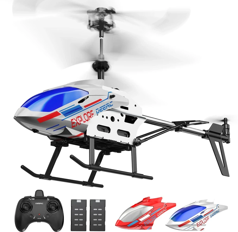 DEERC 3.5CH RC Helicopter - Altitude Hold, Gyro, One-Key Launch
