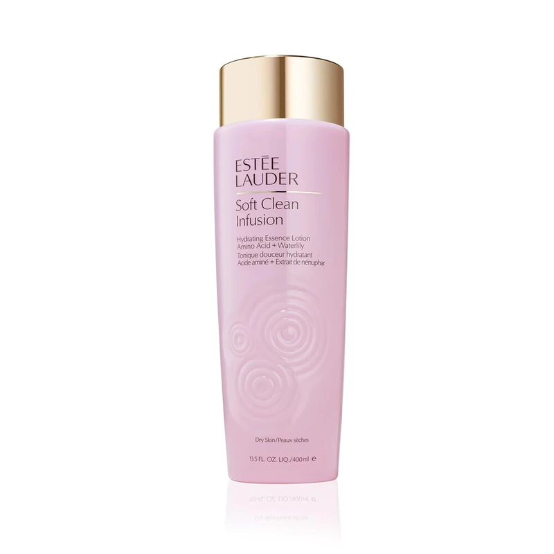 Estée Lauder Soft Clean Infusion Hydrating Skin Essence Face Lotion with Amino Acid + Waterlily, 400 ml