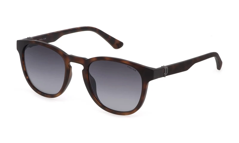 Police Men's Sunglasses SPLF60E Beyond Lite 1, Matt Dark Havana, 53