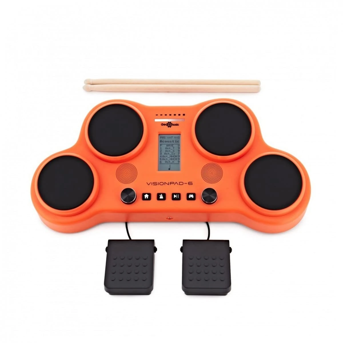 VISIONPAD Tabletop Electronic Drum Kit Pads for Kids & Adult Beginner