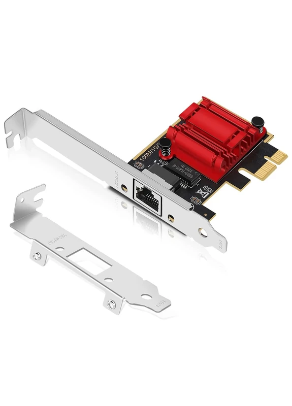 2.5Gb PCIe Network Card, NICGIGA 2.5 Gigabit Ethernet Interface Adapter， Witch Realtek RTL8125B, Wake on LAN, 2.5G NIC Compliant Windows/Linux/MAC OS