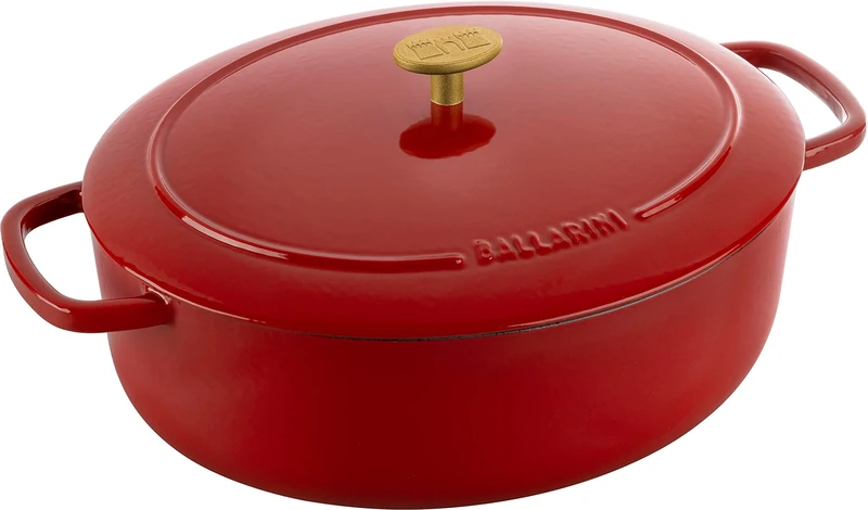 Ballarini Bellamonte Cocotte 31 cm, Oval, Red, Cast Iron