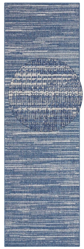 Elle Decoration Indoor and Outdoor Mèlange - Flat Weave Reversible Rug, Modern Design Runner, Mottled, Robust, Easy-Care, Balcony, Patio, Garden, Living Room, Office, Bedroom, Ocean, 8