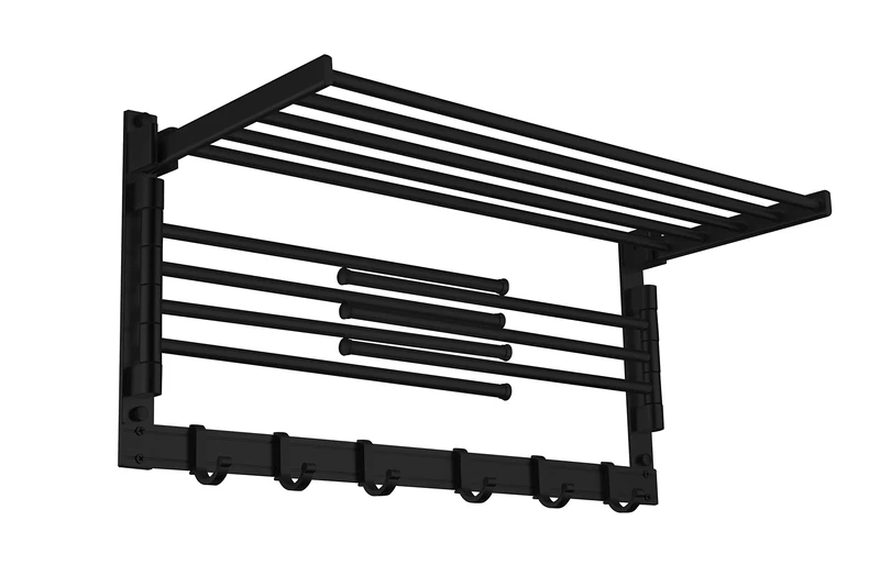 Görbach 7-60MS Aluminium Towel Rail Towel Rack Matt Black