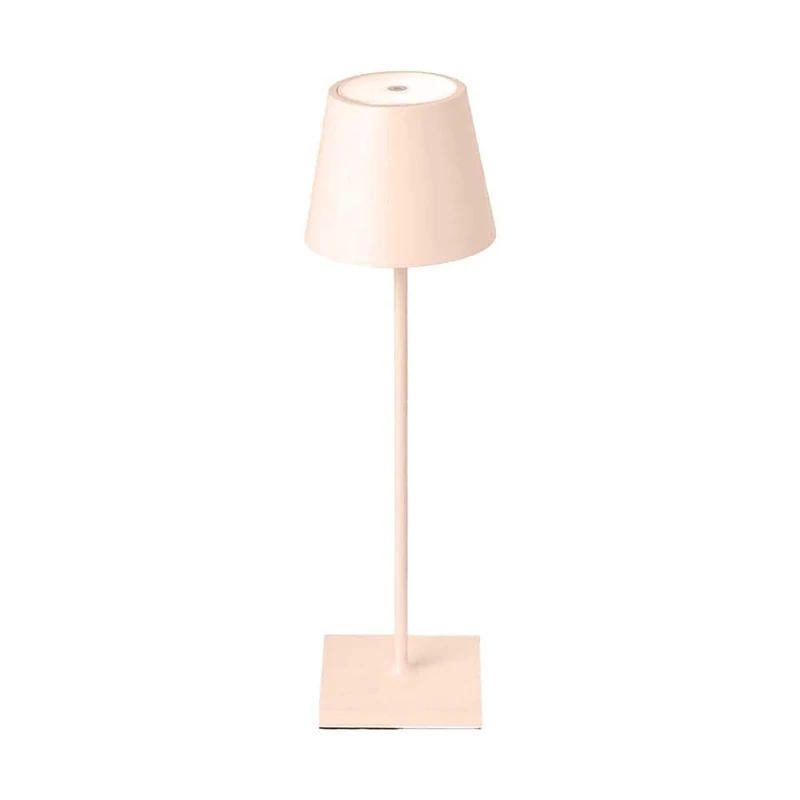 V-TAC Dimmable LED Table Lamp Wireless with Touch Control - Rechargeable Copper Lamp for Indoor and Outdoor Use - Outdoor IP54 - Home Restaurant - 4400 mAh Battery - Warm White 3000 K