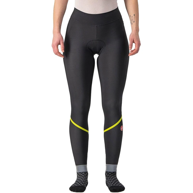 CASTELLI 4522551-790 VELOCISSIMA TH TIGHT Women's Tights Black/Electric Lime-Silver REF L