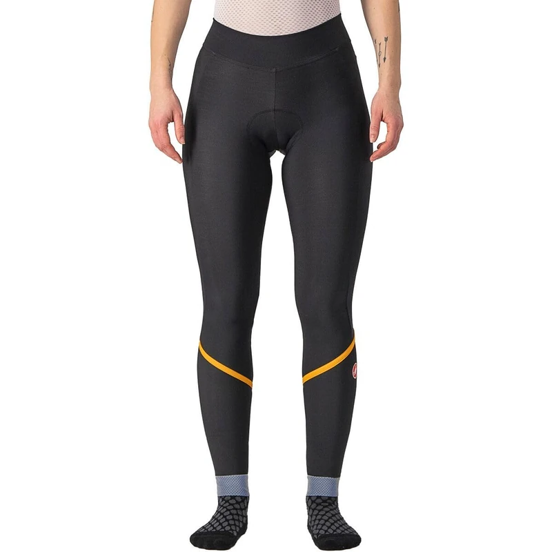 CASTELLI 4522551-883 VELOCISSIMA TH TIGHT Women's Tights Black/Melon-Silver Reflex L