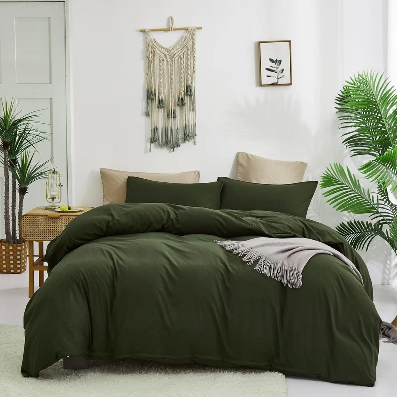 Olive Green Comforter Set Queen Army Green Bedding Queen Size Dark Green