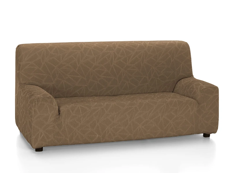Martina Home Madeira 4 Seater Elastic Sofa Cover Brown - Image 1