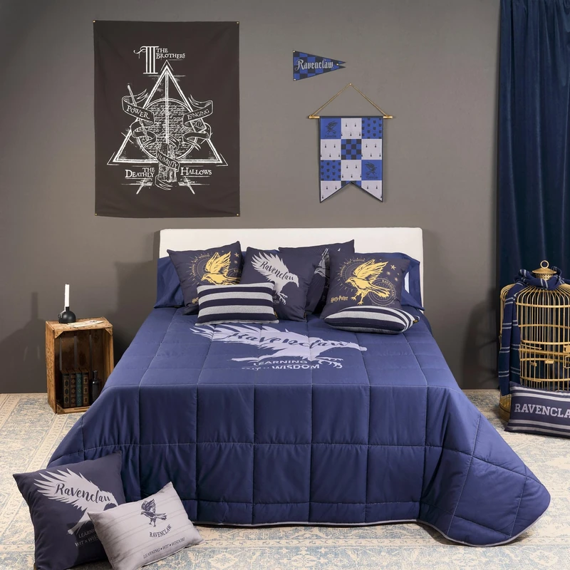 BELUM | Harry Potter Duvet, 250 g Model Ravenclaw Values for 150 cm Bed (250 x 270 cm)