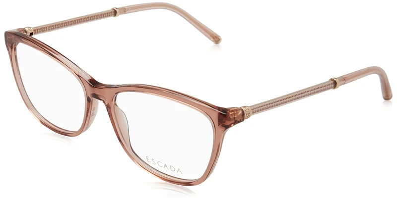 Escada VESD60 Glasses, Shiny TRANSP.Light Brown, 54 for Women, Shiny Transp.light Brown, UK 26