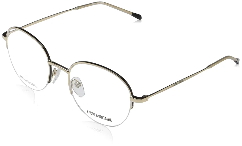 Zadig & Voltaire Glasses for Women, Sh.rose Gold W/Black Parts, 49