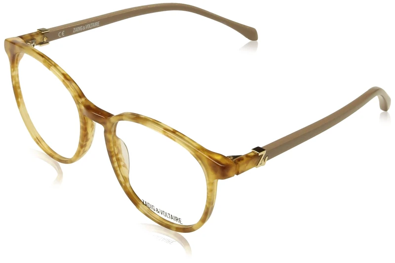 ZADIG&VOLTAIRE VZJ036 Glasses, Shiny Honey Havana, 49 Child, Shiny Honey Havana