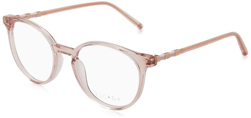 Escada VESD57 Glasses, Shiny Transparent Pink, 50 for Women, Shiny Transparent Pink, UK 22
